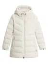 Woolrich Shirley Down Jacket In Microfiber In White