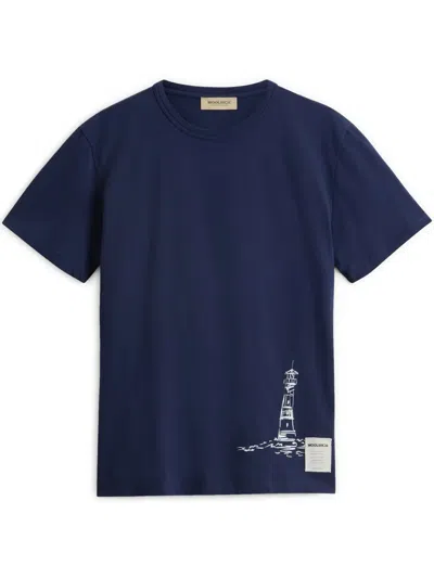 Woolrich Offshore T-shirt In Blue
