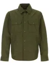 Woolrich Cotton Blend Shirt With Chest Pockets In Green