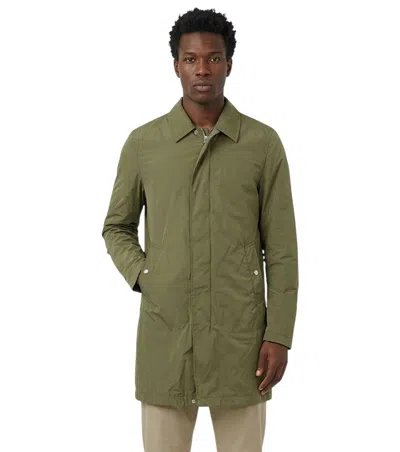 Woolrich Olive Regular Trench Coat In Green