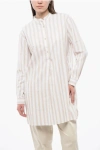 Woolrich Striped Flax Shirt Dress
