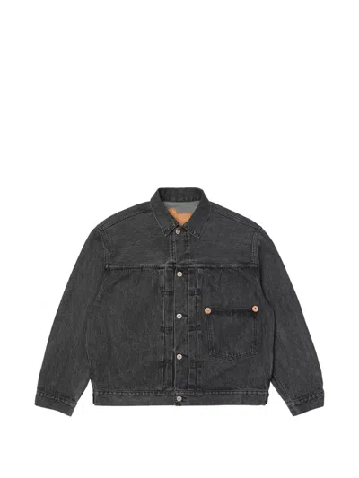Woolrich Outdoor Label Selvedge Denim Jacket In Gray