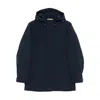 Woolrich Soft Shell Coat Barrow Mact Melton Blue In Blue