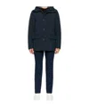Woolrich Lined Lightweight Cotton Blend Utility Jacket In Black