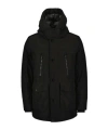 Woolrich Long-sleeved Coat In Black