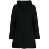 Woolrich Hooded Puffer Coat In Black