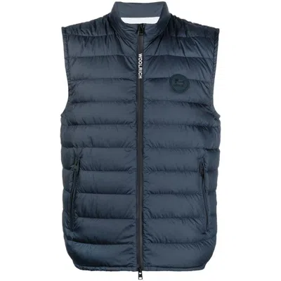 Woolrich Outwear Waistcoats In Blue