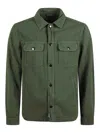 Woolrich Button-up Cotton Overshirt With Two Chest Pockets