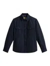 Woolrich Overshirt In Light Ramar In Blue