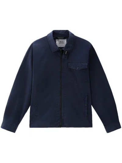 Woolrich Oversized Shirt In Blue