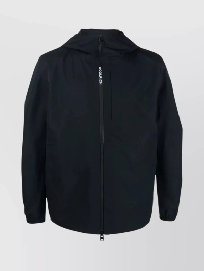 Woolrich Pacific Elastic Cuffed Hooded Jacket In Black