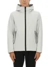 Woolrich Hooded Jacket With Long Sleeves And Pockets In White