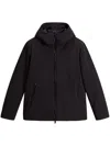 Woolrich Giacca In Tech Softshell Full Zip In Black