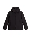 Woolrich Giacca In Tech Softshell Full Zip In Black