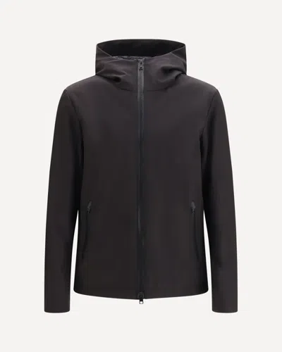 Woolrich Pacific Soft Shell Hooded Jacket In Nude