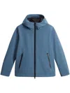 Woolrich Pacific Soft Shell Jacket In Blue