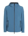 Woolrich Pacific Soft Shell Jacket Man Puffer Slate Blue Size L Polyester, Elastane