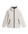 Woolrich Hooded Jacket With Long Sleeves And Pockets In White
