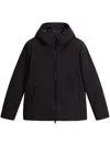 Woolrich Giacca In Tech Softshell Full Zip In Black