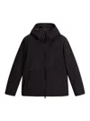Woolrich Giacca In Tech Softshell Full Zip In Black