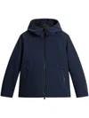 Woolrich Pacific Soft Shell Padded Jacket In Blue
