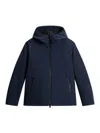 Woolrich Pacific Soft Shell Padded Jacket In Blue
