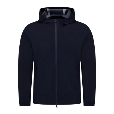 Woolrich Pacific Two Layers Jacket In Melton Blue