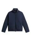 Woolrich Sailing Zip-up Jacket In Blue