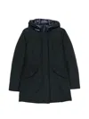 Woolrich Arctic Parka Padded Navy Blue Cotton-blend Parka In Blue