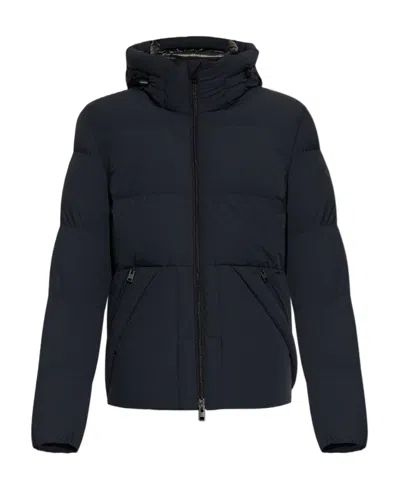 Woolrich Padded Hooded Jacket In Black