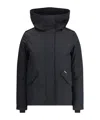 Woolrich Military Inspired Hooded Jacket In Blue