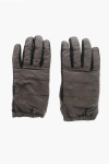 Woolrich Padded Nylon Touch Screen Gloves In Gray