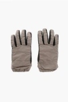 Woolrich Padded Nylon Touch Screen Gloves In Neutral