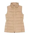 Woolrich Padded Zip-up Gilet In Brown