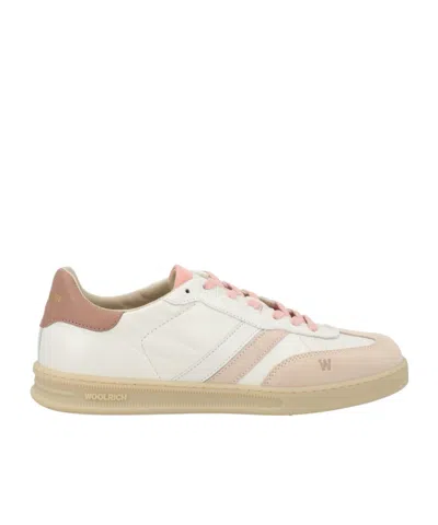 Woolrich Panelled Low-top Sneakers In White
