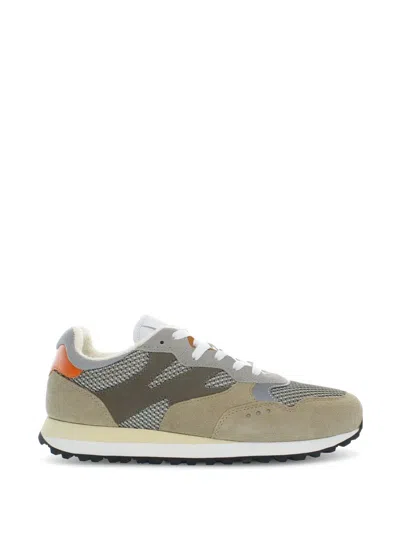 Woolrich Gravel Suede-inserts Lace-up Sneakers In Multi