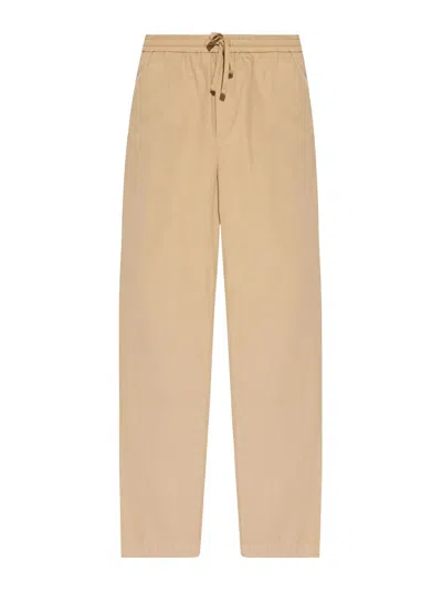 Woolrich Poplin Pants In Neutral