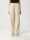 Woolrich Drawstring Waist Popeline Cotton Pants In White