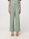 Woolrich Woman Pants Sage Green Size Xs Cotton In Sage