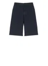Woolrich Belt Loops Cotton Shorts In Black