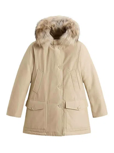 Woolrich Arctic Detachable Fur Parka In Neutral