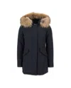 Woolrich Parka Arctic Con Pelliccia Removibile Nero In Blue