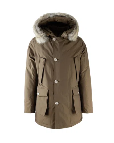 WOOLRICH PARKA ARCTIC CON PELLICCIA REMOVIBILE MARRONE