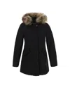 Woolrich Parka Arctic Con Pelliccia Removibile Nero In Black