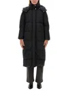 Woolrich Aurora Wind Resistant Water Repellent Down & Feather Long Parka In Black