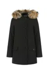 Woolrich Arctic Buttoned Jacket In Black