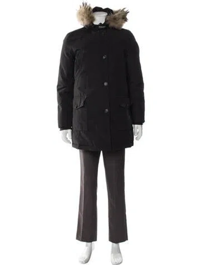 Pre-owned Woolrich Parka In Black