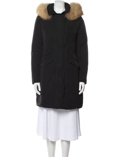 Pre-owned Woolrich Parka In Black