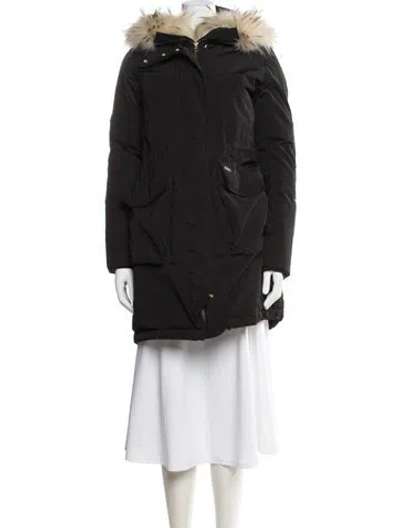 Pre-owned Woolrich Parka In Black