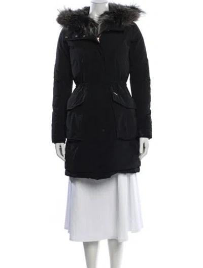 Pre-owned Woolrich Parka In Black